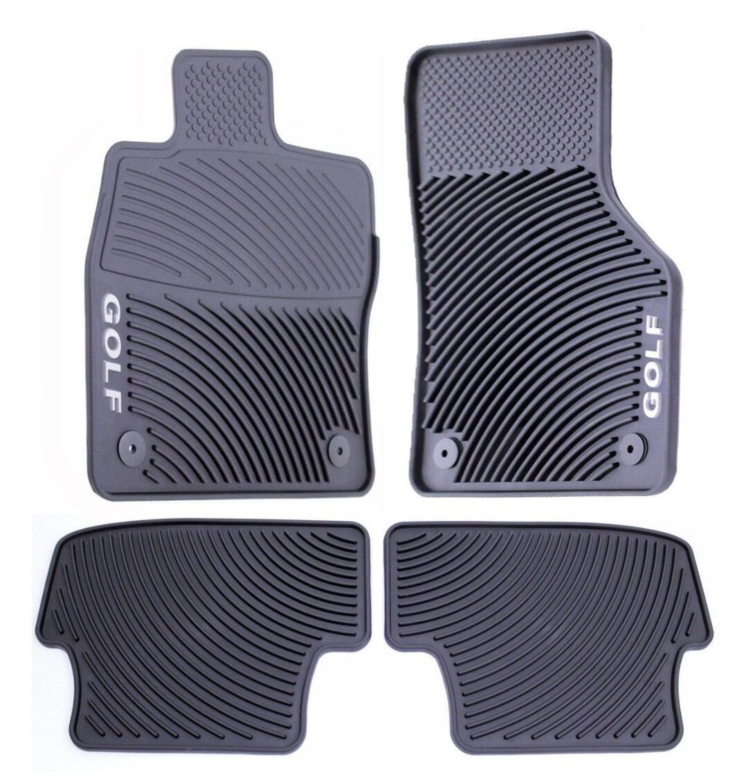 VW Floor Mat Set (All-Weather) (Golf) (Black) 5G1061550041